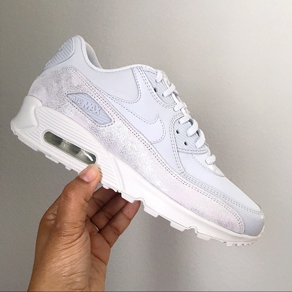 Nike Air Max 90 PRM Platinum White - Picture 2 of 7